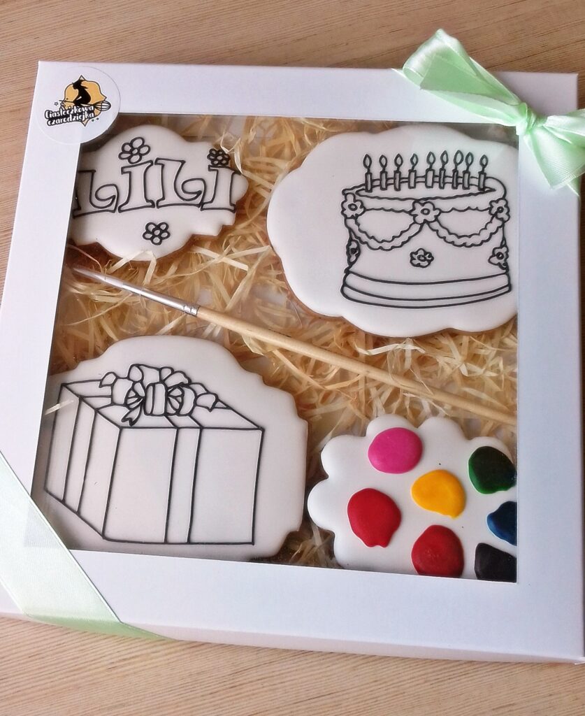 kolorowanka z piernika prezent na urodziny