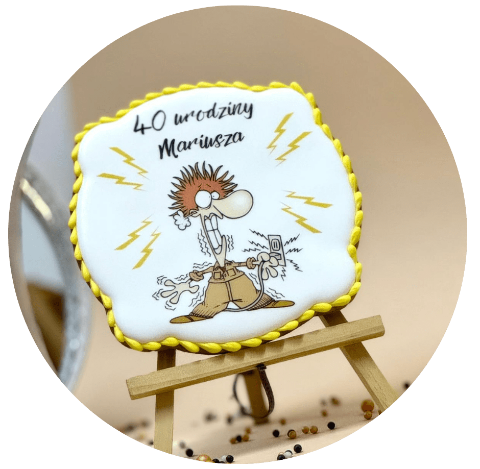 urodziny, pierniczki, co na prezent na urodziny, co dla elektryka na urodziny