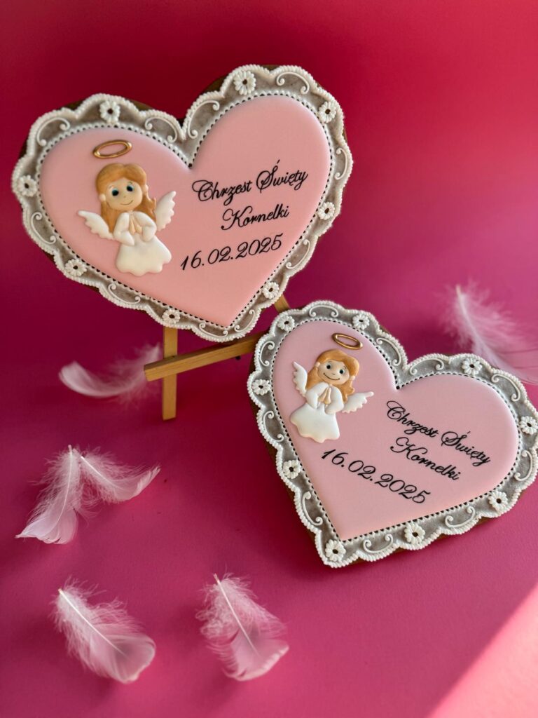 pierniczki, co na prezent na chrzest, pierniczki na chrzest, podziękowania na chrzest