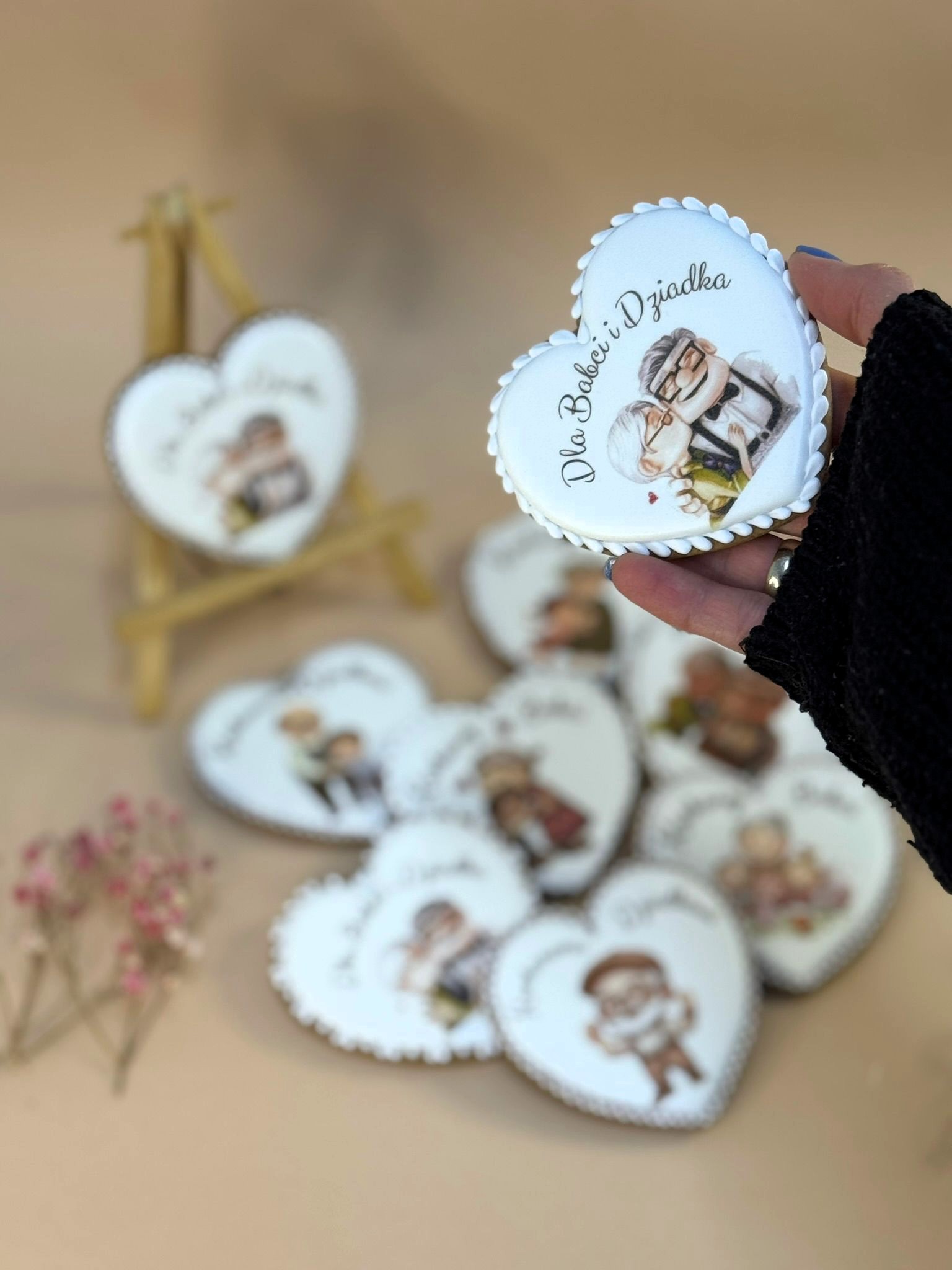 Serce z grafiką<br>Babcia i Dziadek