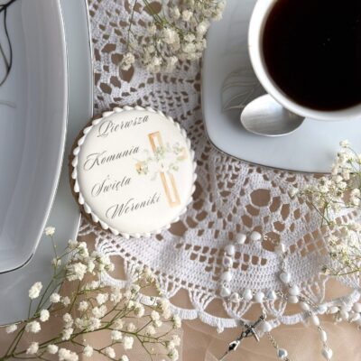 Okrągły pierniczek<br>komunijny